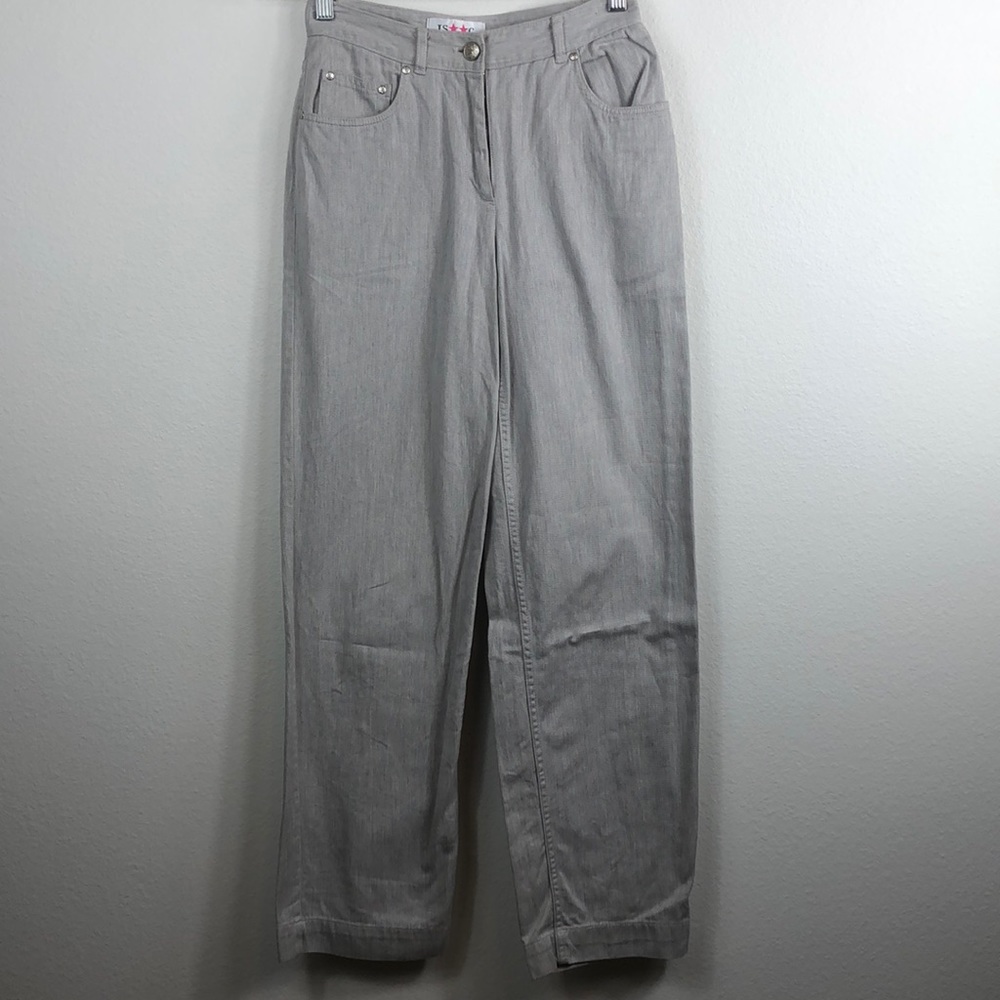 Isaac Mizrahi Light Gray Denim Jeans Size 2 - Picture 2 of 9